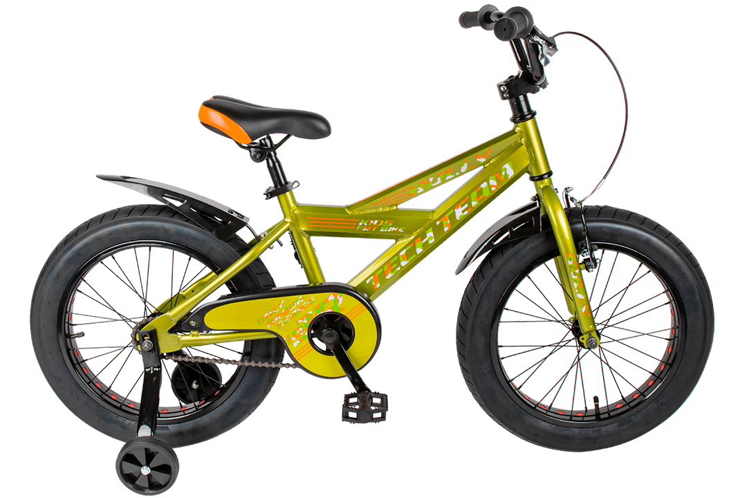 картинка Детский велосипед Tech Team Bully 16'' (зеленый) | велосалон Драйв г. Липецк